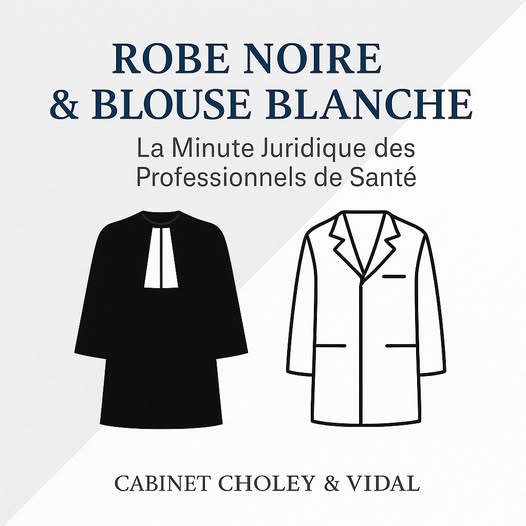 robe noire & blouse blanche la minute juridique des professionnels de santé